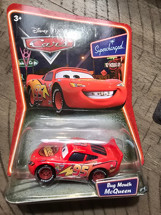 Disney Pixar Supercharged Bug Mouth Lightning McQueen 2007 Mattel NIP - House of Cars Virginia