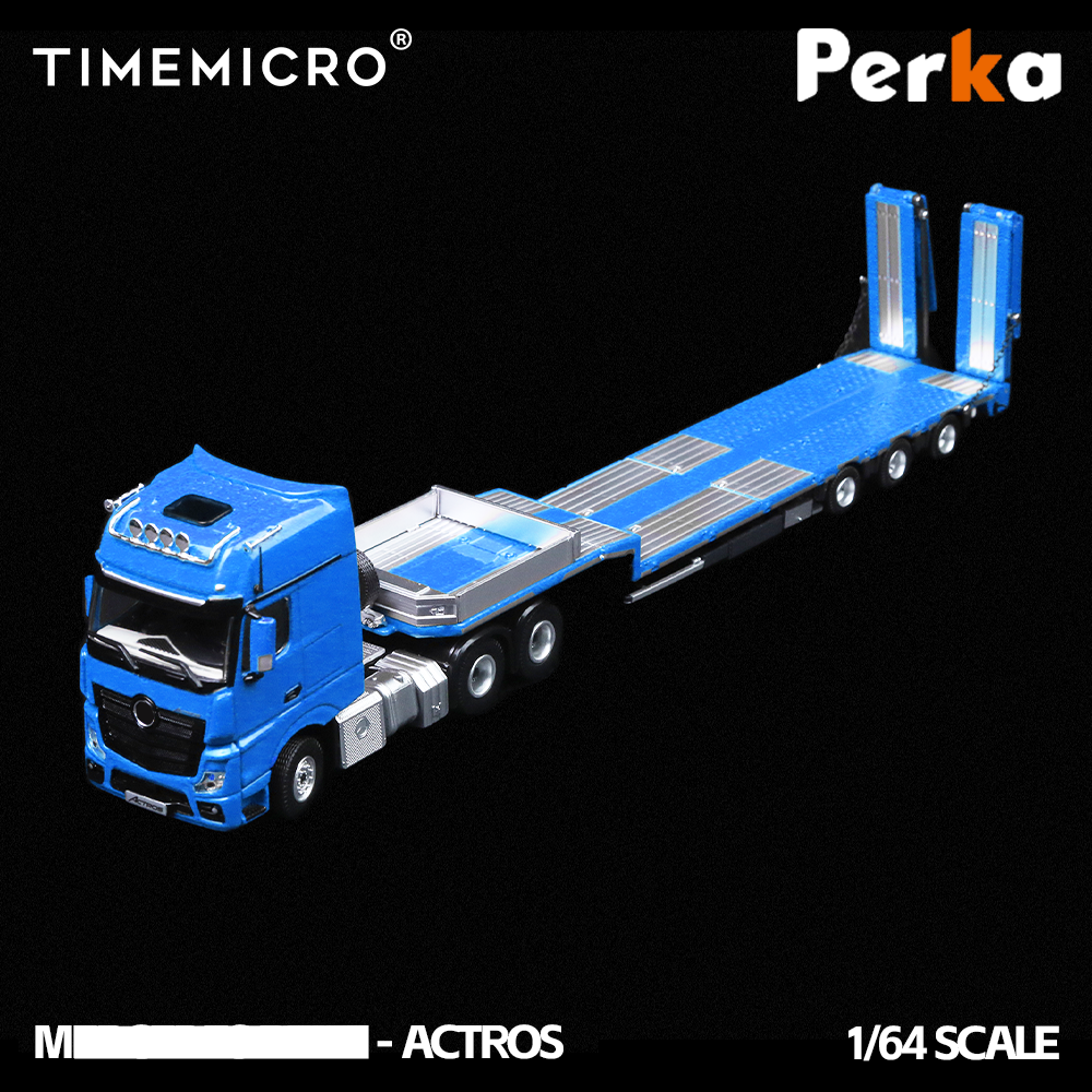 TimeMicro 1/64Scania FlatbedTransport Vehicle International Diecast Blue - House of Cars Virginia