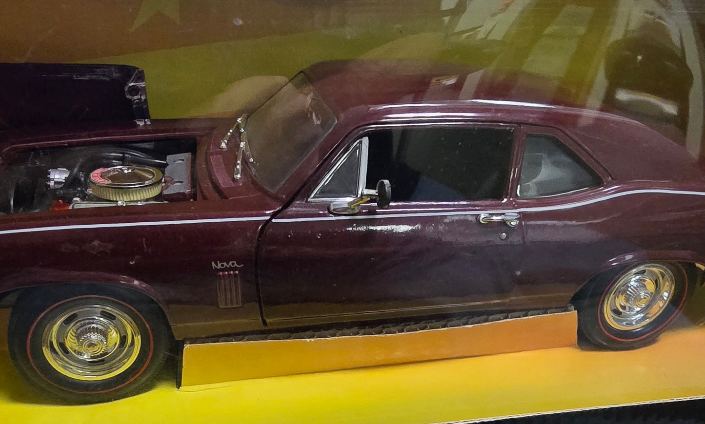 1970 CHEVY CHEVROLET NOVA 396 MAROON ERTL 1:18 American Muscle
