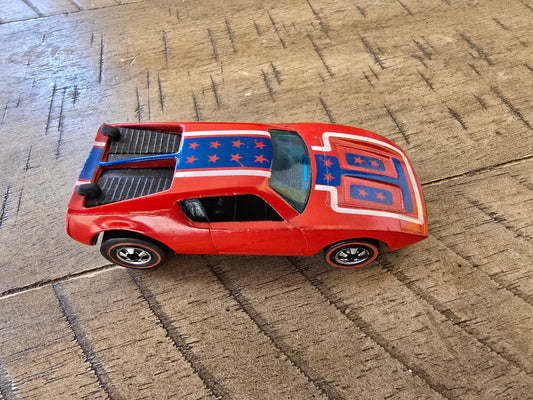 1969 REDLINE HOT WHEELS HK FLYING COLORS RED WARPATH -NEAR MINT