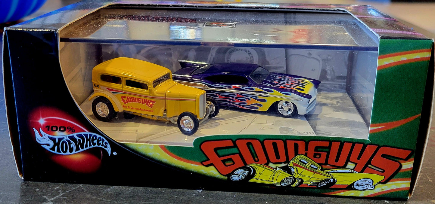 100% Hot Wheels Good guys '57 Chevy & '32 Ford Sedan - House of Cars Virginia