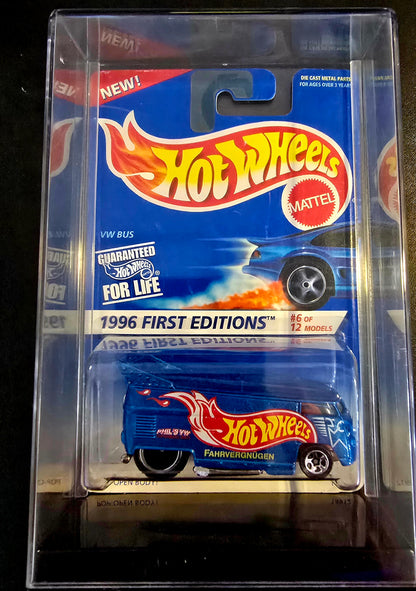 Hot Wheels 1996 First Edition VW Bus w/case