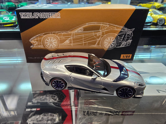 Thrill of Collector Diecast 1/64 Ferrari FE 812 Competizon Sanu Silver - House of Cars Virginia