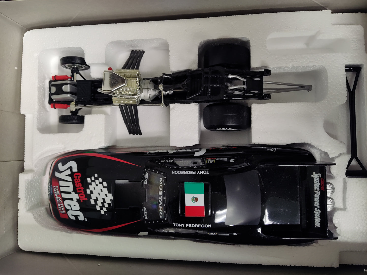 Action Tony Pedregon Castrol Syntec 1998 Mustang Funny Car 1:24 - House of Cars Virginia