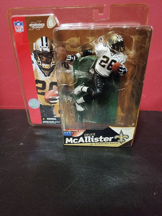 McFarlane Series 6 NFL Deuce McAllister Saints White Jersey Action Figure - House of Cars Virginia