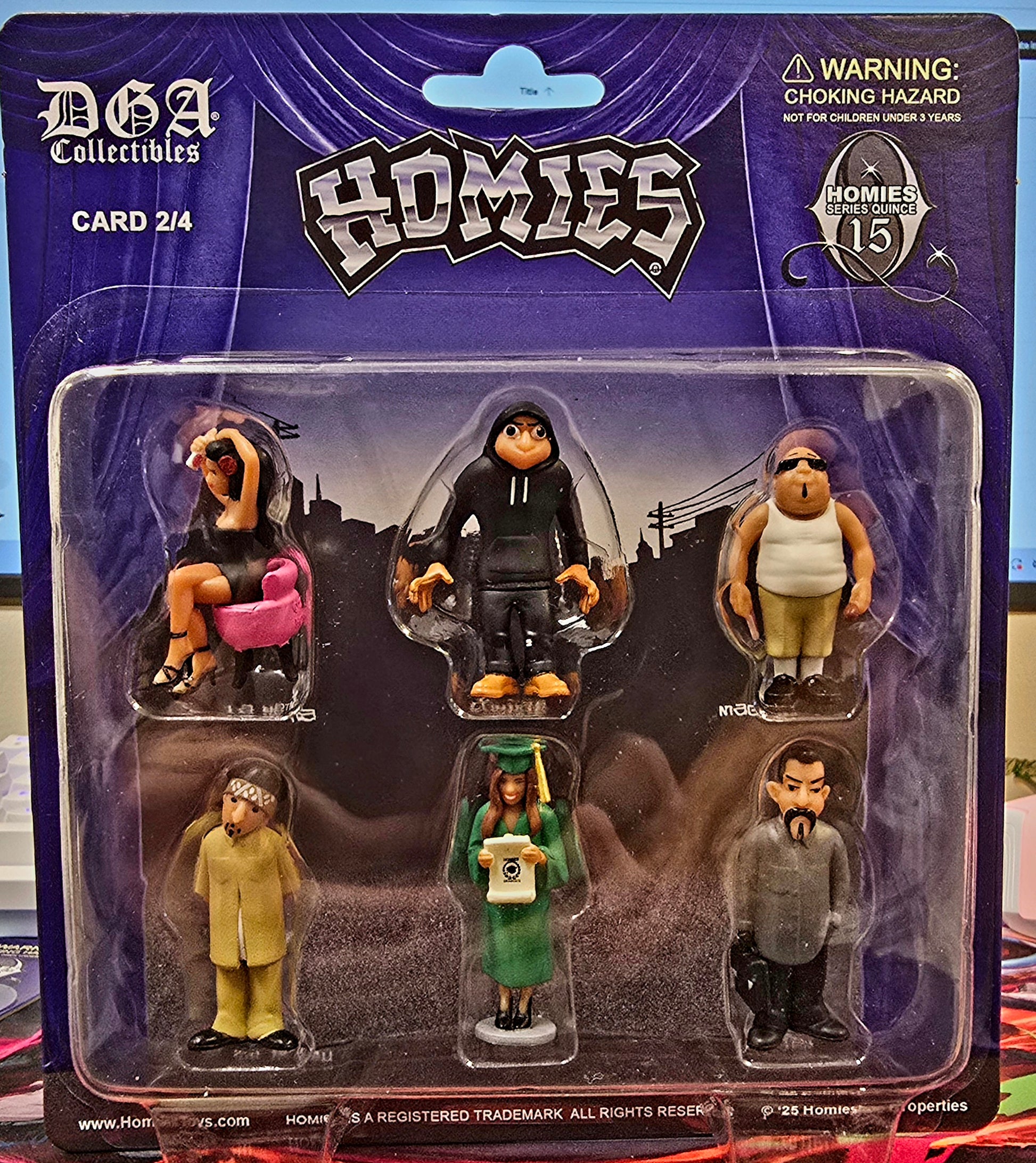 DGA Collectibles Homies Series 15 Diorama Figures Card 2/4 - House of Cars Virginia