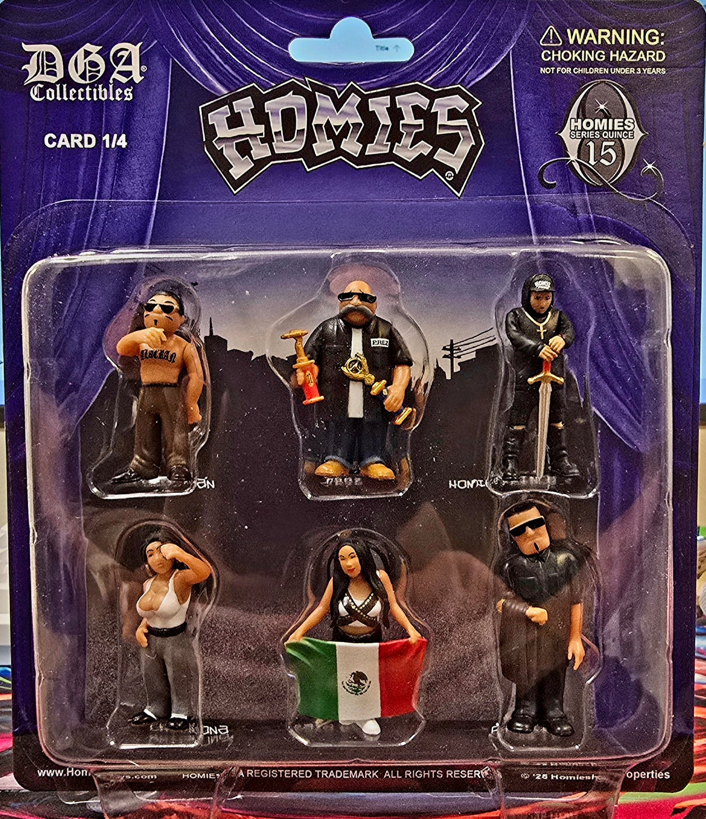 DGA Collectibles Homies Diorama Figures Series 15 Card 1/4 - House of Cars Virginia