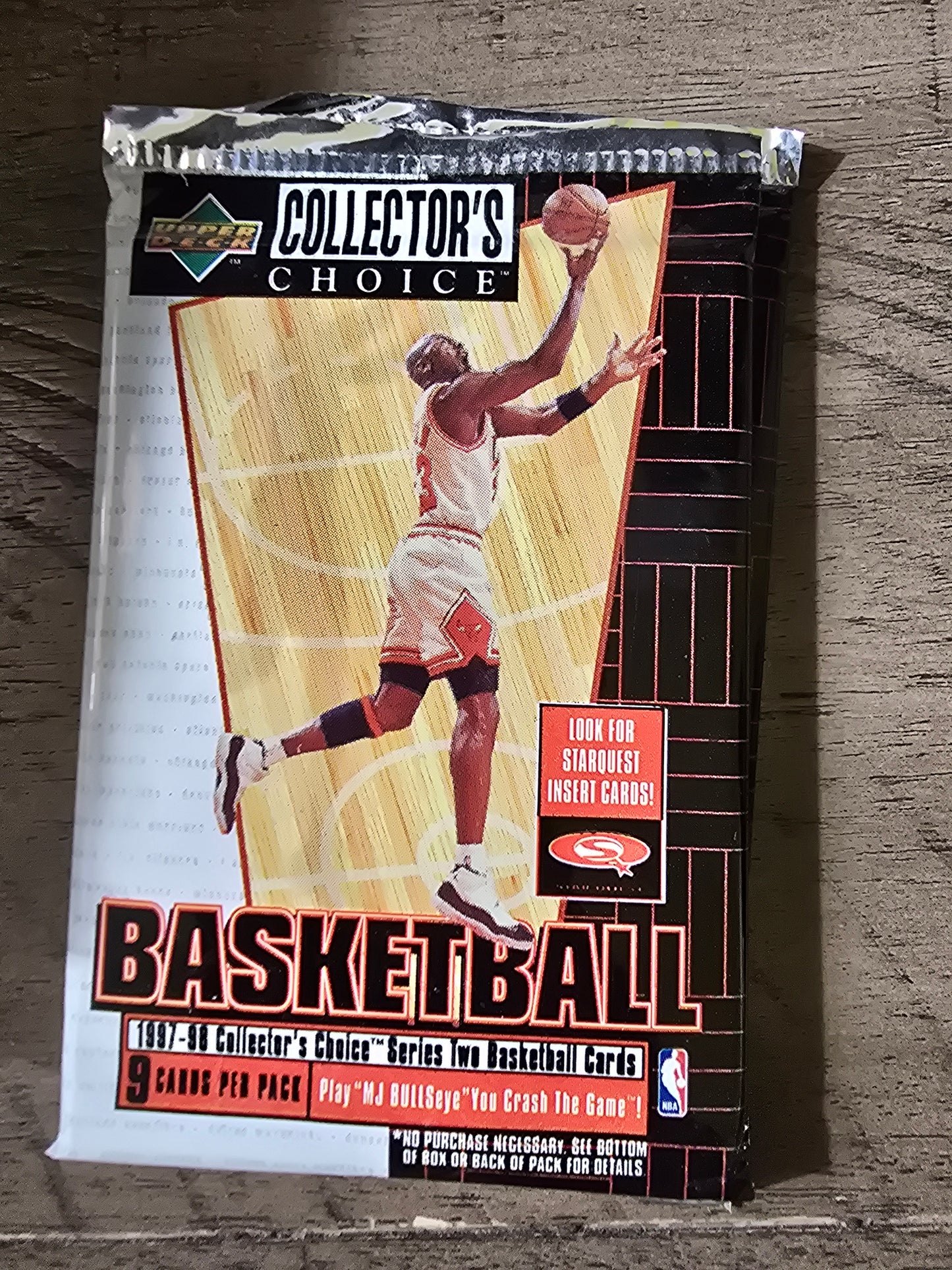 1 pack 1997-98 UD Collectors Choice UNOPENED Pack Series 2 Michael Jordan Sealed - House of Cars Virginia
