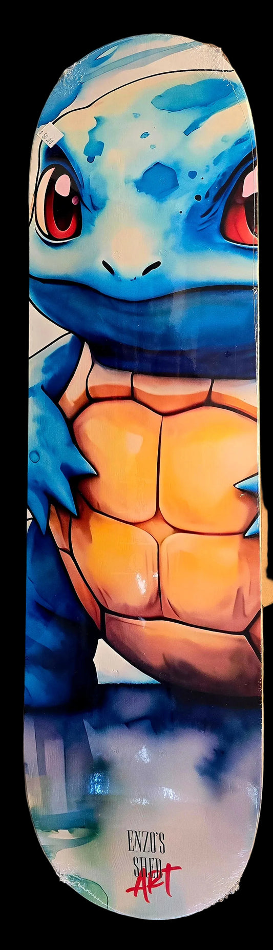 Enzo's Shed Art Skate Deck - Squirtle