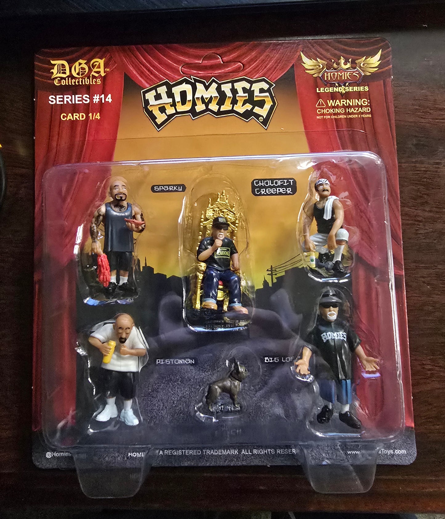 Homies Figures 1.75″ Series 14 Assortment card 1/4