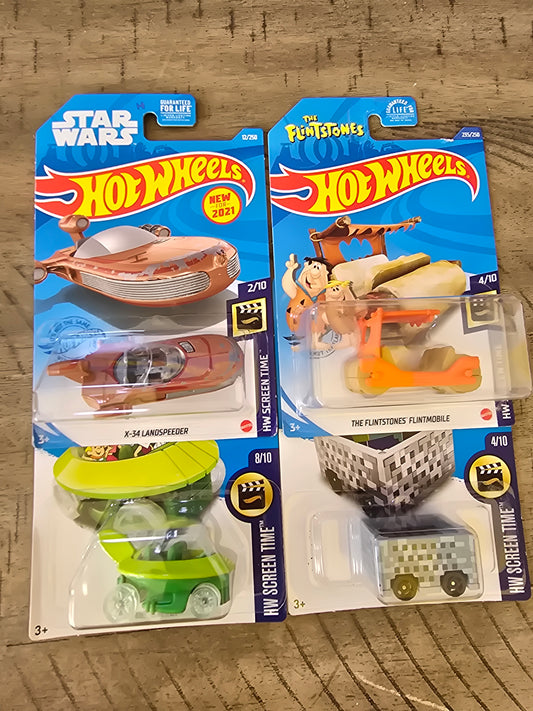 Hot Wheels character cars Flintstones Minecraft The Jetsons and landspeeder - House of Cars Virginia