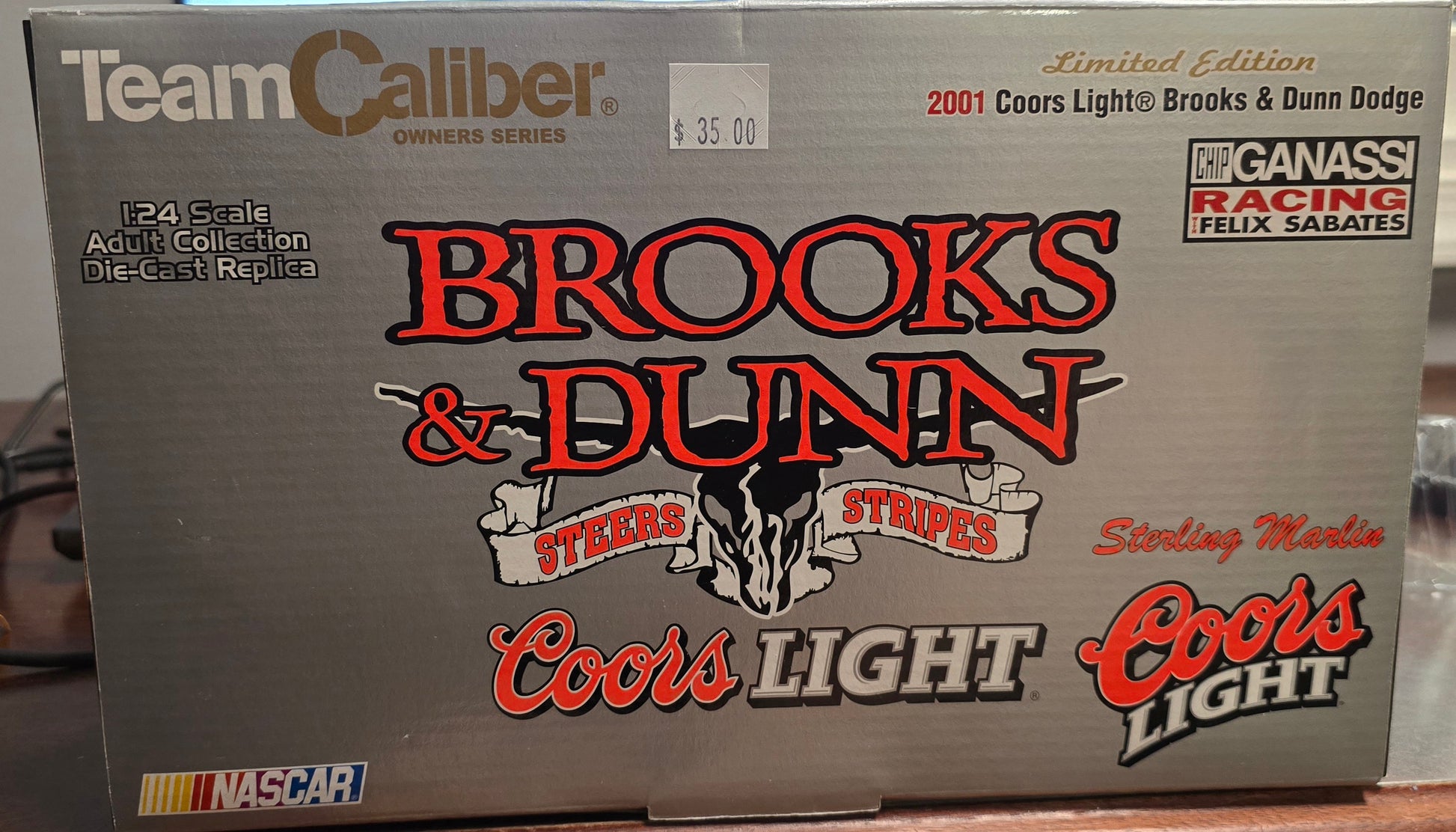 TeamCaliber Sterling Marlin 2001 Coors Light Brooks & Dunn Dodge 1/24 - House of Cars Virginia