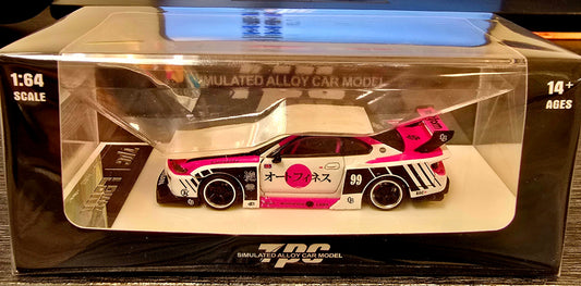 TPC International Diecast Nissan Silvia S15 LBWK (pink and white)