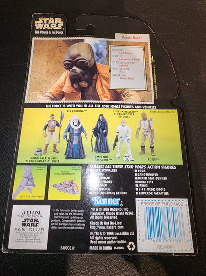 1996 Star Wars Vintage PONDA BABA Power OF The Force Action Figure New - House of Cars Virginia