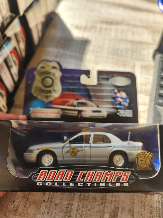 Road Champs 1999 South Carolina Police Ford Crown Vic Police Car 1/43 - House of Cars Virginia