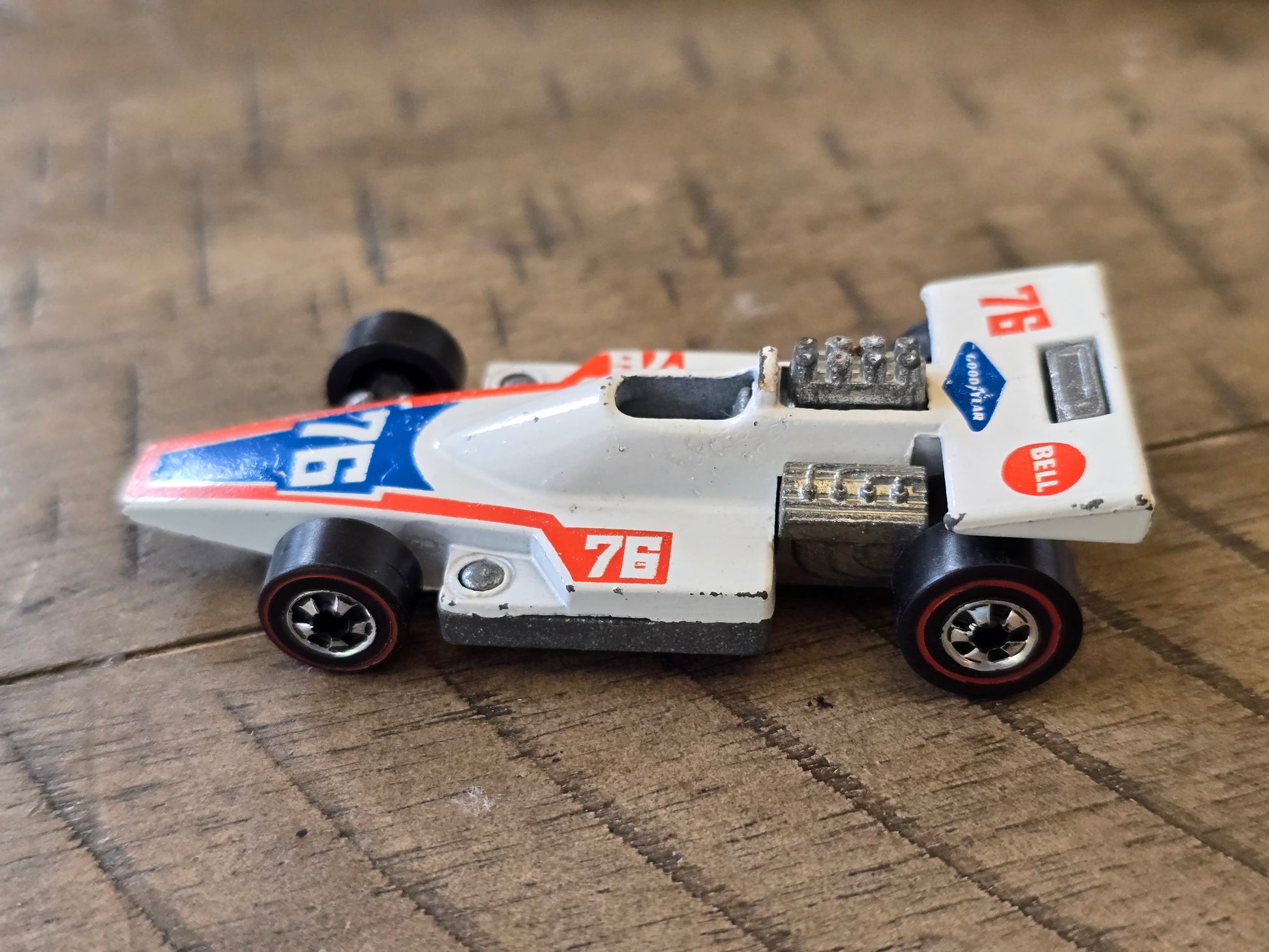 Hot Wheels Redline Formula 5000 #76 1975 White Enamel Hong Kong