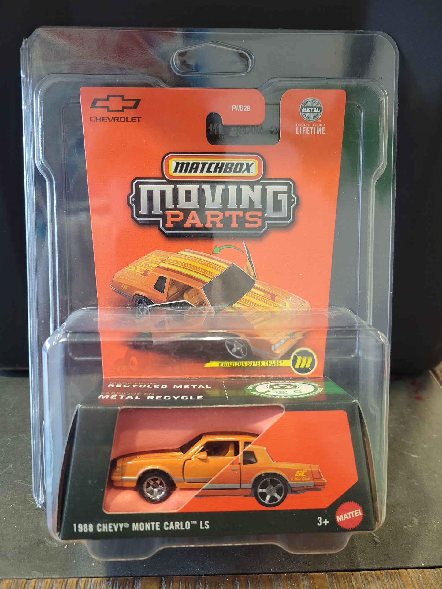 Matchbox Moving Parts 1988 Chevy Monte Carlo LS Super Chase - House of Cars Virginia