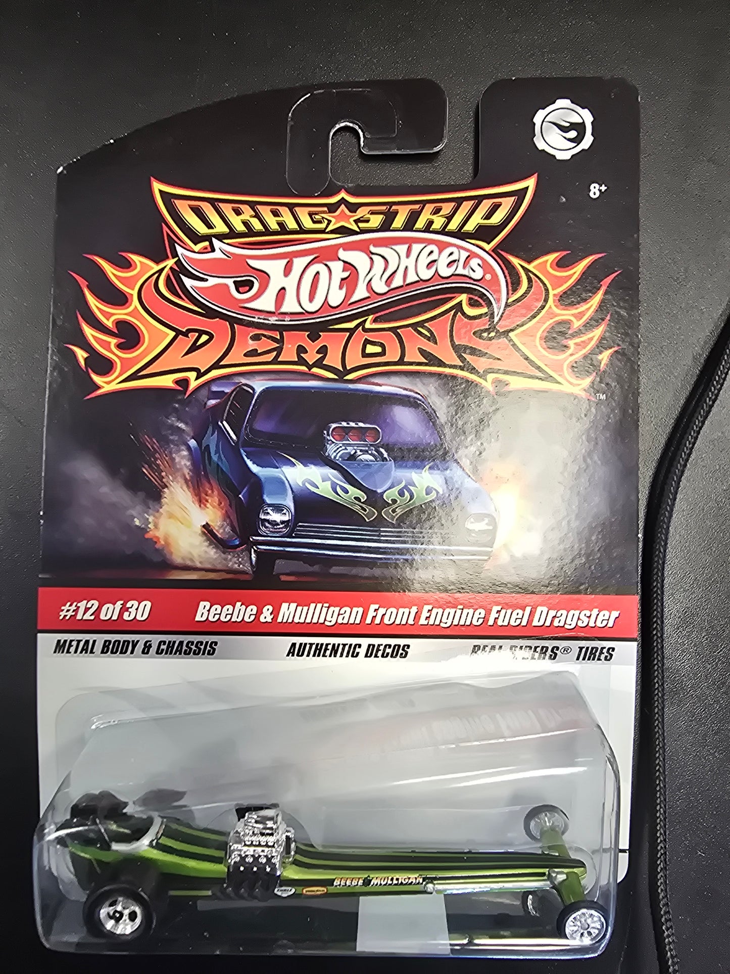 1/64 HOT WHEELS DRAG STRIP DEMONS BEEBE & MULLIGAN FRONT ENGINE FUEL DRAGSTER - House of Cars Virginia