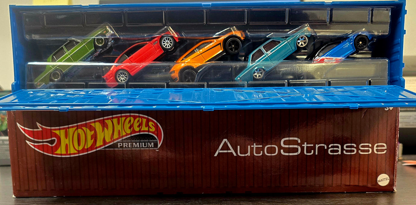 Hot Wheels 2021 AutoStrasse 5-pack with container - House of Cars Virginia