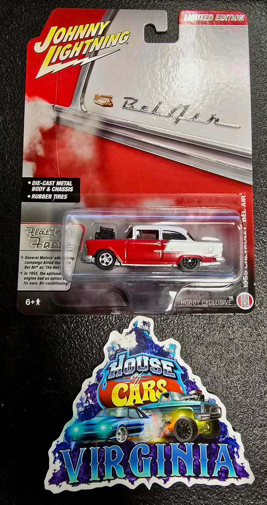 Johnny Lightning 1:64 Hobby Exclusive 1955 Chevrolet Bel Air - House of Cars Virginia