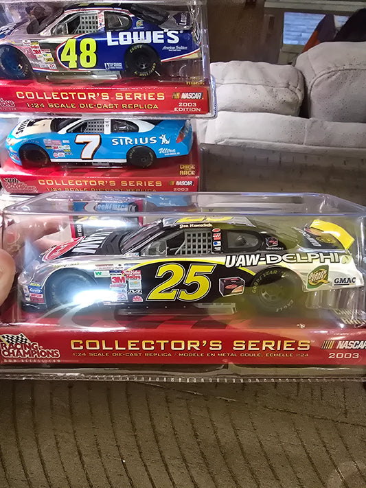 2003 RC 1:24 JOE NEMECHEK #25 UAW Delphi Chev CHROME CHASE 1 of 1500 - House of Cars Virginia