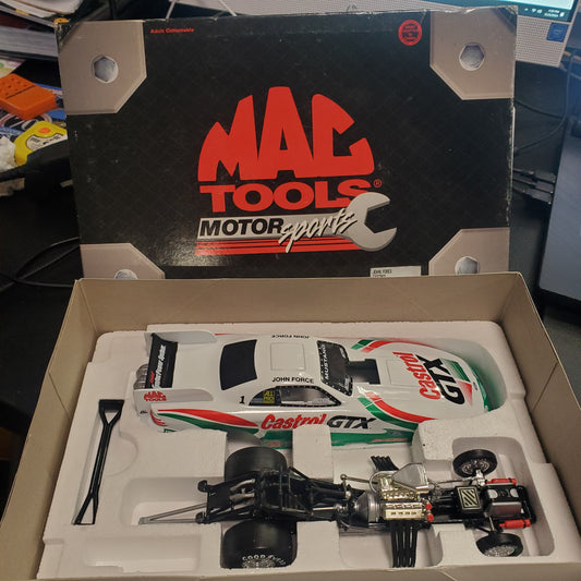 MAC TOOLS - 1997 JOHN FORCE CASTROL GTX MUSTANG FUNNY CAR - 1/24TH SCALE - House of Cars Virginia