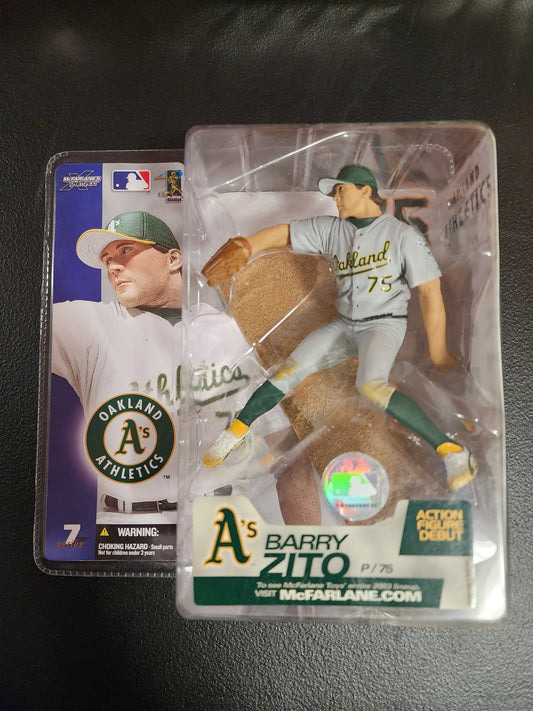 Vintage Oakland A's Barry Zito Pitcher MLB Action Figure McFarlane SEALED! - House of Cars Virginia