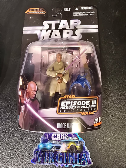 STAR WARS MACE WINDU JEDI FIGURE SAGA COLLECTION REVENGE OF THE SITH MOSC 2006 - House of Cars Virginia