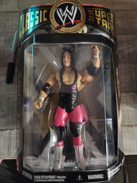 BRET HART CLASSIC SUPERSTARS SERIES 26 WWE WRESTLING ACTION FIGURE - House of Cars Virginia