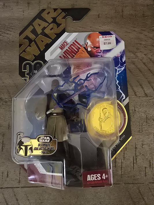 Mace Windu Hasbro Star Wars Action Figure 30th Anniversary coin 2007 Sealed - House of Cars Virginia