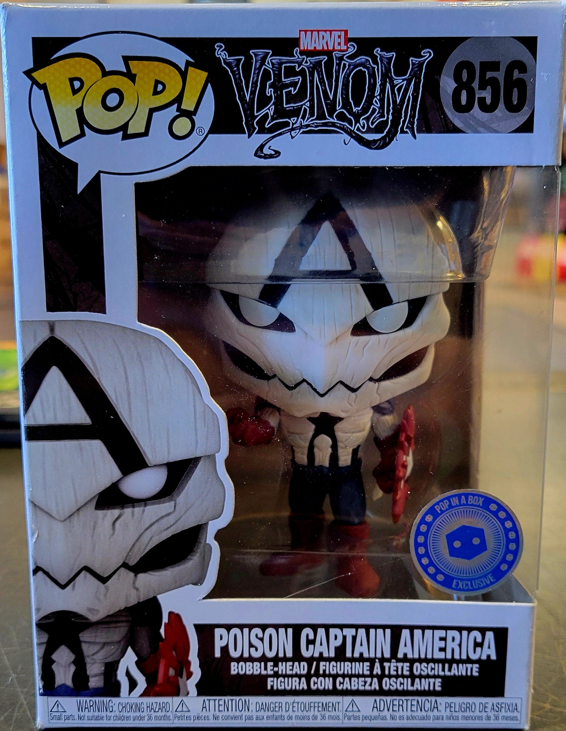 Funko Pop Marvel, Venom Poison Captain America #856 - House of Cars Virginia