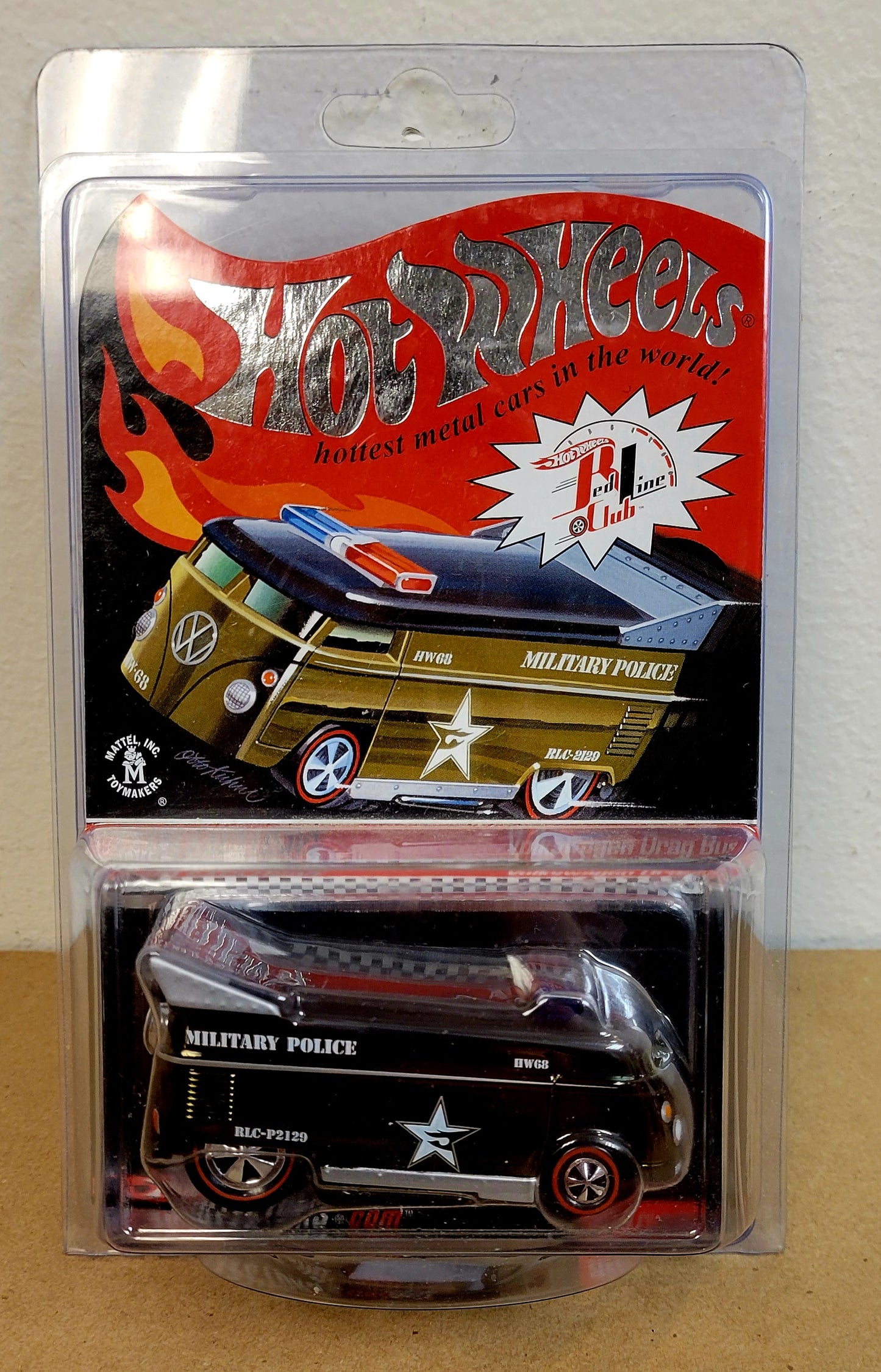 Hot Wheels Red Line Club Military Police Volkswagen Drag Bus