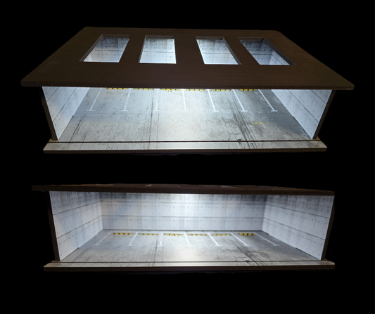MoreArt 1/64 Underground Parking Garage Lighting Panel Assembly Scene Model 02