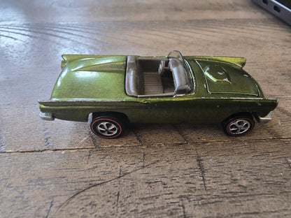1969 HOT WHEELS REDLINE CLASSIC '57 T-BIRD OLIVE 1:64 DIECAST 2 3/4" CAR -USA - House of Cars Virginia