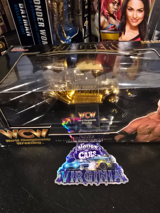 Goldberg 1998 WCW 24K Gold Nitro Streetrod Racing Champions 1:24 Scale NEW - House of Cars Virginia