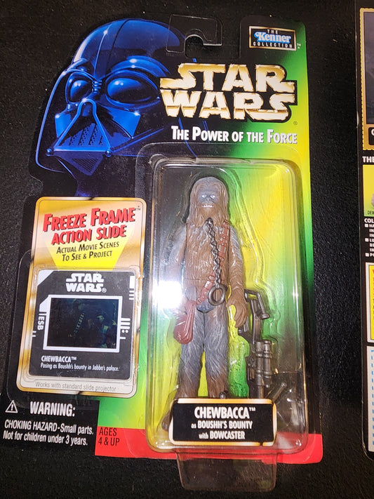 Star Wars Power of the Force Chewbacca as Boushh's Bounty Bowcaster 1998 Kenner - House of Cars Virginia