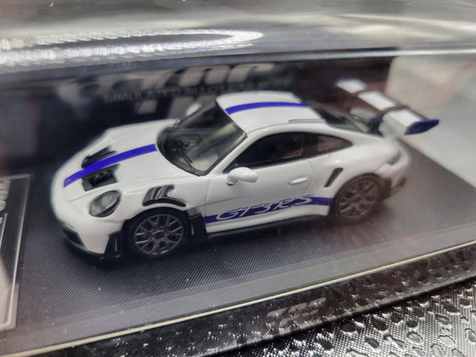 TPC Pursuit Porsche 992 911 GT3 RS Limited Edition/500 White w/ Blue Graphics - House of Cars Virginia