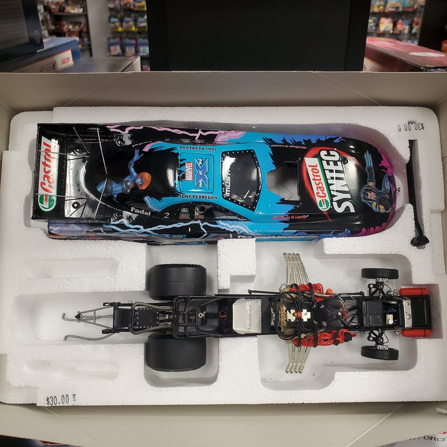 2003 Tony Pedregon Castrol Syntec Mustang 1:24 - X-Men - House of Cars Virginia
