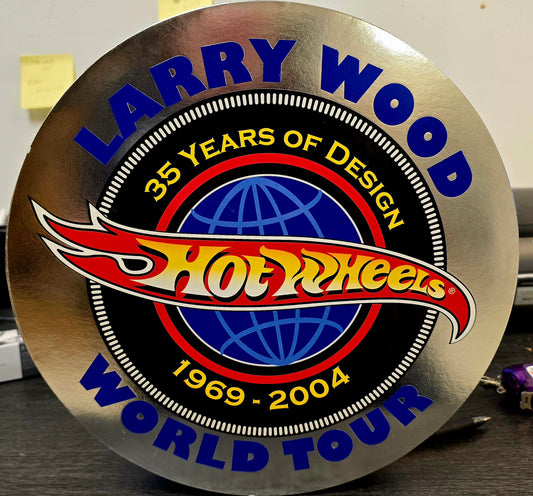Hot Wheels Larry Wood World Tour "35 years of design 1969-2004" 4-car set (SEALED) - House of Cars Virginia