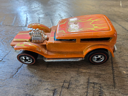 1969 Hot Wheels Redline "The Demon" Orange Prowler Hong Kong