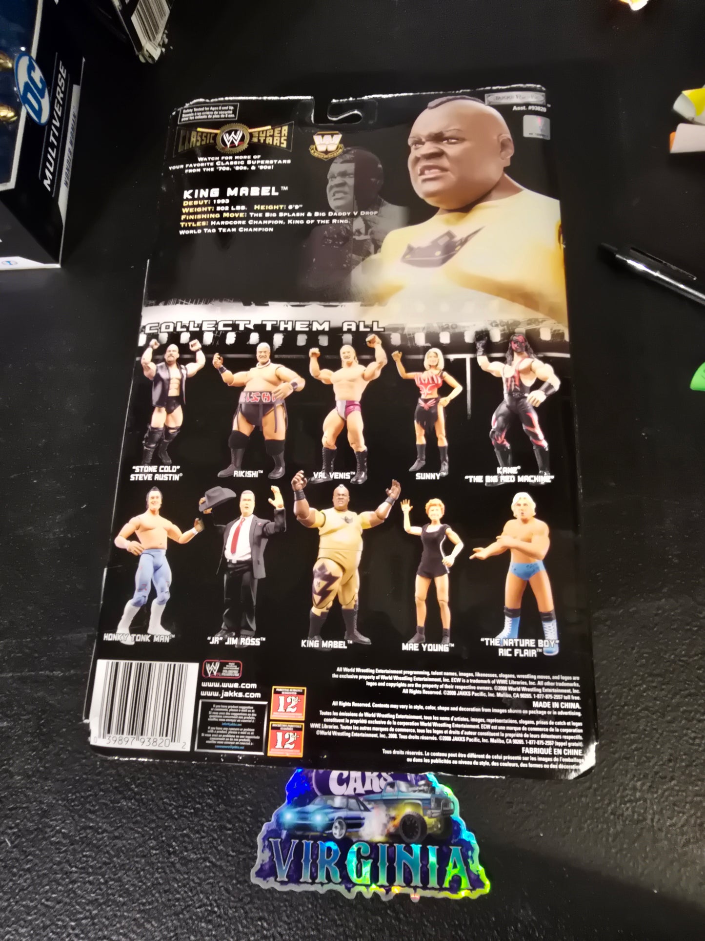 New 2008 WWF Kin Mabel Classic Super Stars Collectible Action Figure Wrestle Toy - House of Cars Virginia