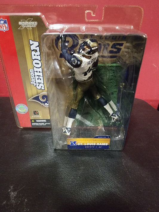 McFarlane SportsPicks NFL Figure - Jason Seahorn (Rams) - MOC MIP New - House of Cars Virginia
