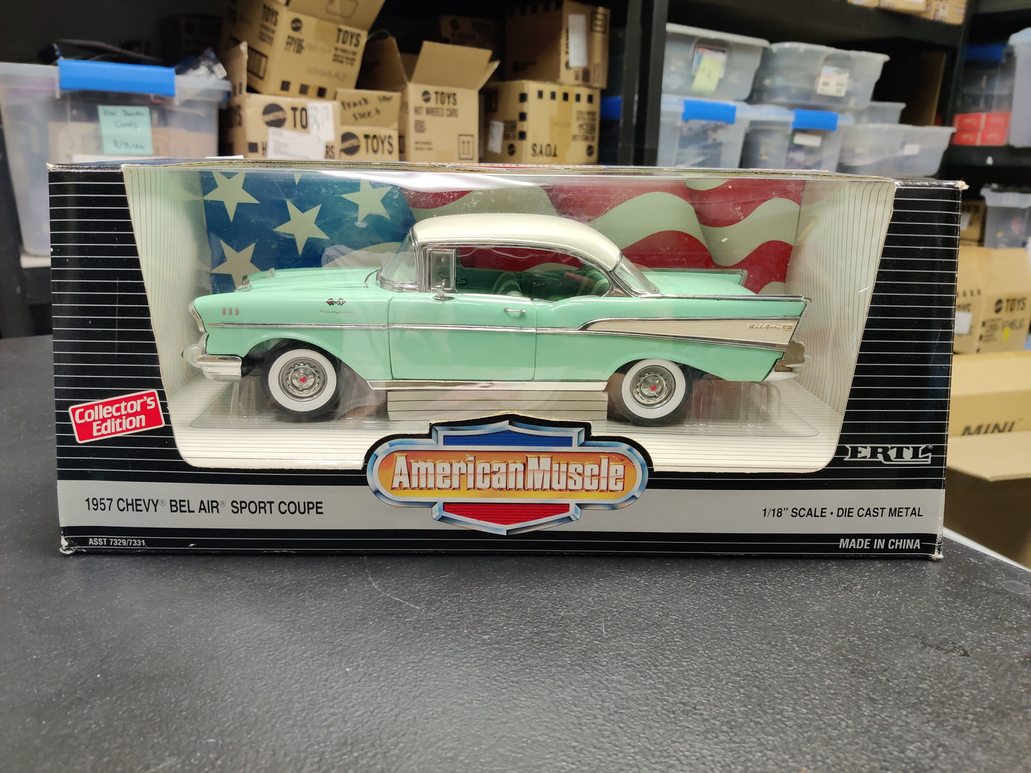1.18 metal  American Muscle 1957 Chevy Bel Air Sport Coupe 