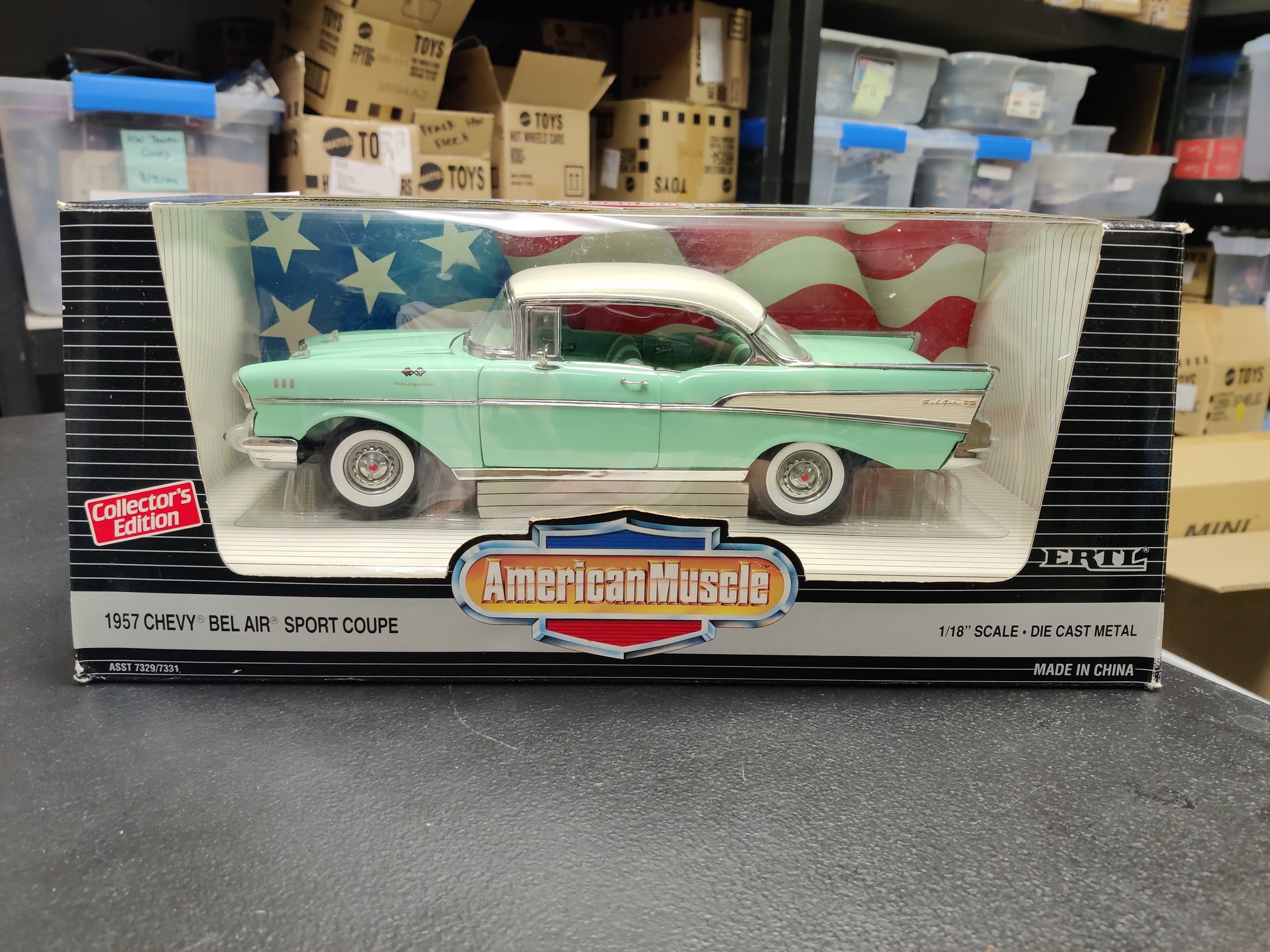 1.18 metal  American Muscle 1957 Chevy Bel Air Sport Coupe 