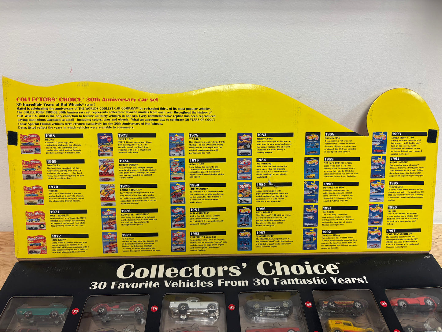 Hot Wheels 30th Anniversary Collector's Choice Box Set