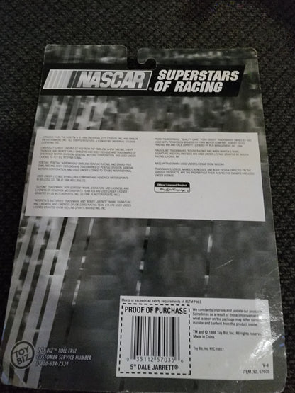 NASCAR Superstars of Racing DALE JARRETT 1998 Action Figure + Collector Card! - House of Cars Virginia