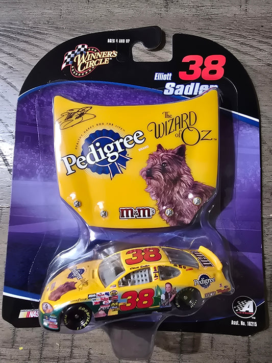 Winners Circle Elliot Sadler 38 Nascar Pedigree, M&M , Wizard of Oz Yellow Car - House of Cars Virginia