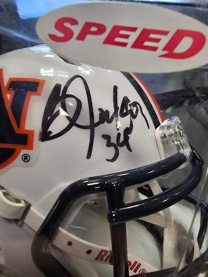BO JACKSON AUTOGRAPHED SIGNED AUBURN TIGERS COLLEGE FOOTBALL MINI HELMET small ding in plastic - House of Cars Virginia