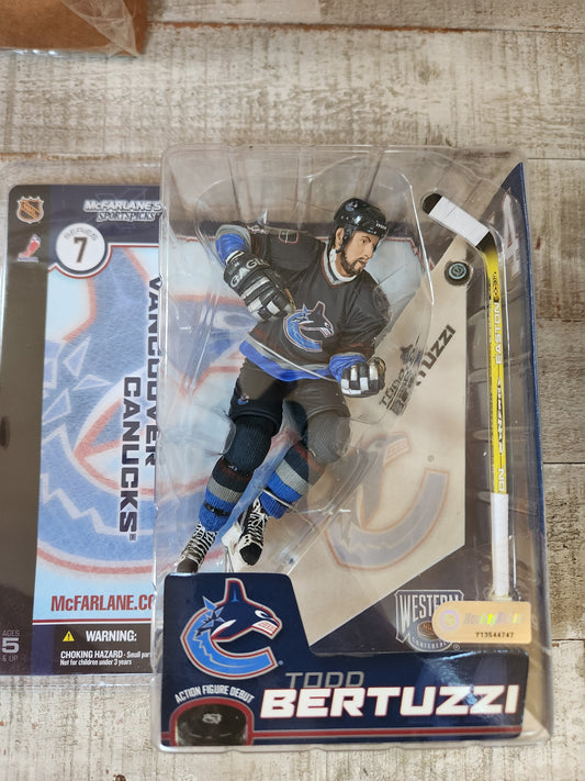 NHL Vancouver Canucks #44 Todd Bertuzzi Action Figure McFarlane 2003 NRFP - House of Cars Virginia
