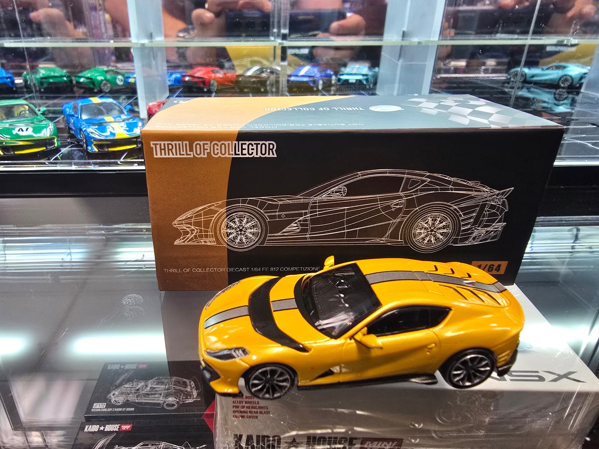 Thrill of Collector Diecast 1/64 Ferrari FE 812 Competizon Giallo Triplo Strato - House of Cars Virginia